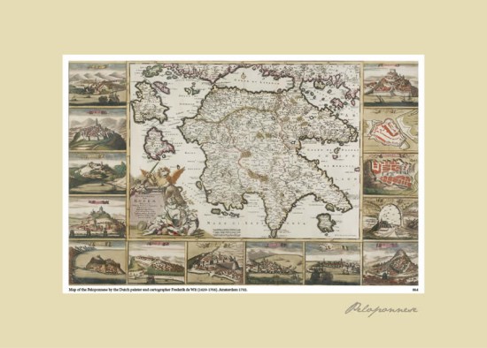 Map of the Peloponesse