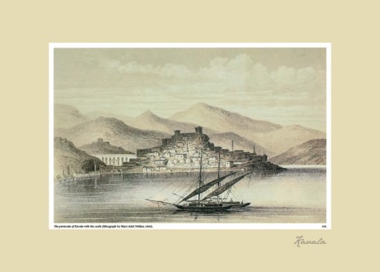 Kavala with the castle