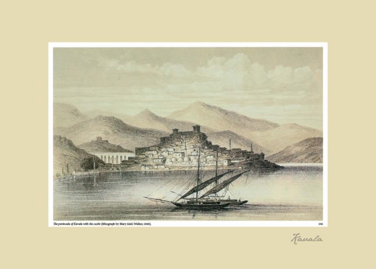 Kavala with the castle